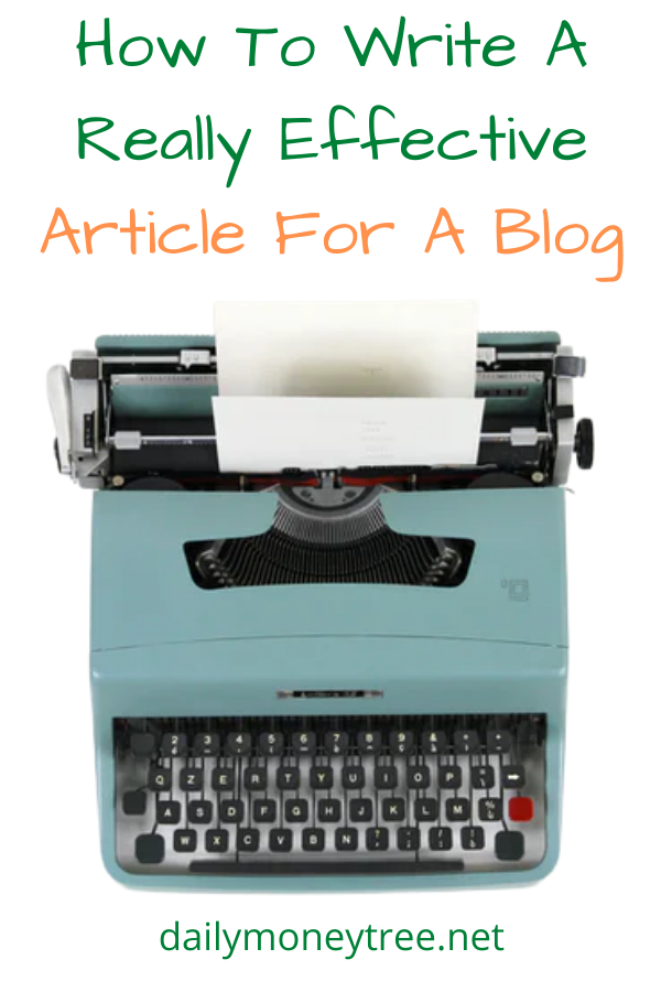 How To Write A Really Effective Article